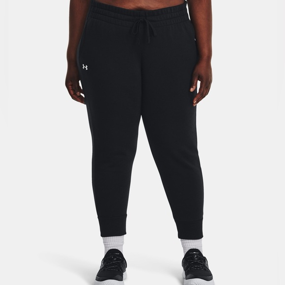 Under Armour Rival Fleece Joggers in Black womens 3x plus size NWT - Picture 1 of 6